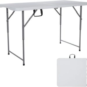 4ft Folding Table Outdoor Tables Picnic Table Barbecue Camping Tables Courtyard Leisure Portable Tables Balcony Table